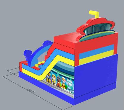 Paw Patrol Hüpfburg Rutsche - Hüpfburg Hamburg | Hansehüpfer - Vorschaubild 9