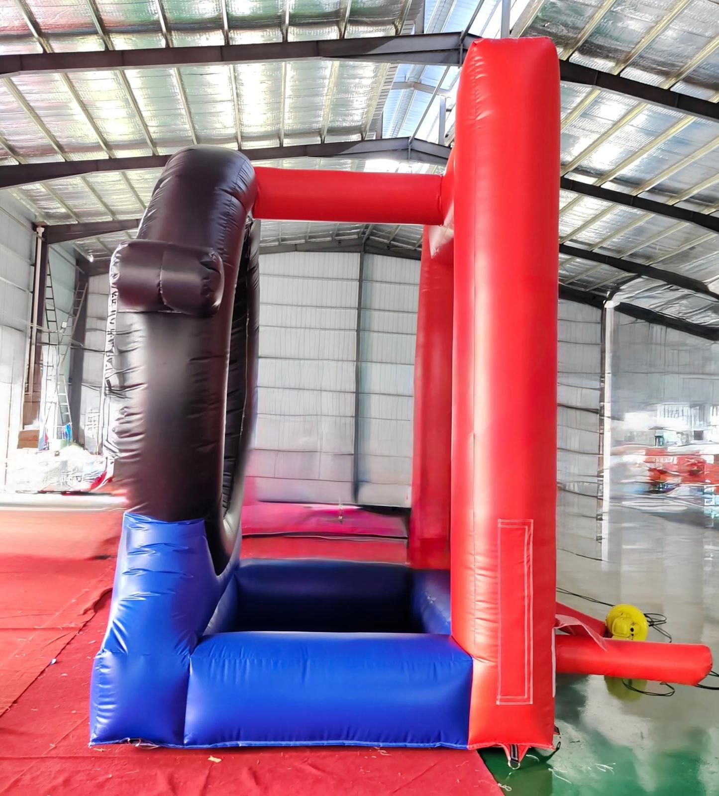 aufblasbares Fußball Zielspiel - Hüpfburg Hamburg | Hansehüpfer - Vorschaubild 4