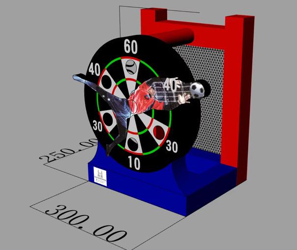 aufblasbares Fußball Zielspiel - Hüpfburg Hamburg | Hansehüpfer - Vorschaubild 6