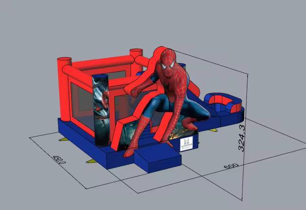 Spiderman Hüpfburg - Hüpfburg Hamburg | Hansehüpfer - Vorschaubild 3