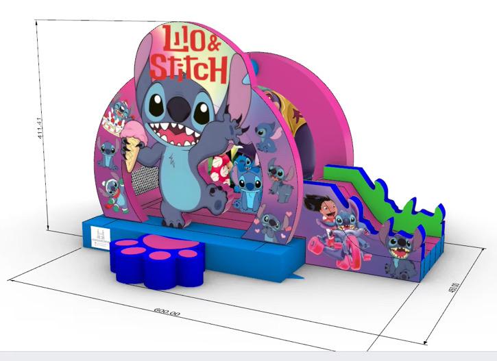 Lilo & Stitch Hüpfburg - Hüpfburg Hamburg | Hansehüpfer - Vorschaubild 6