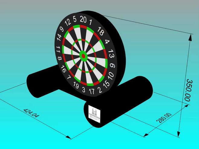 aufblasbares Fußball Dartspiel - Hüpfburg Hamburg | Hansehüpfer - Vorschaubild 5