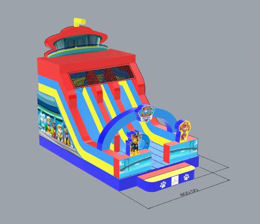 Paw Patrol Hüpfburg Rutsche - Hüpfburg Hamburg | Hansehüpfer - Vorschaubild 10