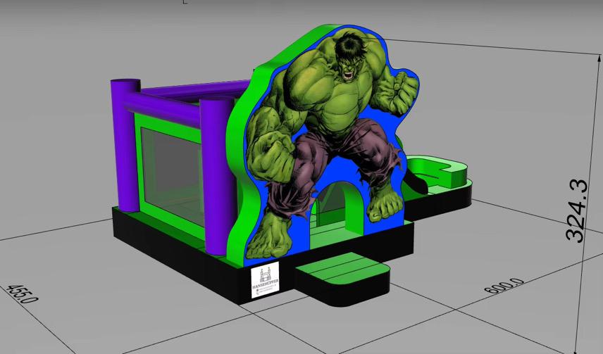 Hulk Hüpfburg - Hüpfburg Hamburg | Hansehüpfer - Vorschaubild 7