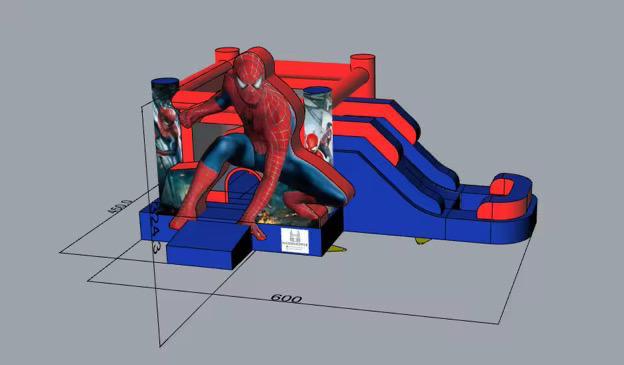 Spiderman Hüpfburg - Hüpfburg Hamburg | Hansehüpfer - Vorschaubild 4